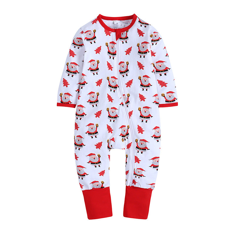 Christmas Cartoon Print Baby Jumper Clothes - PrettyKid