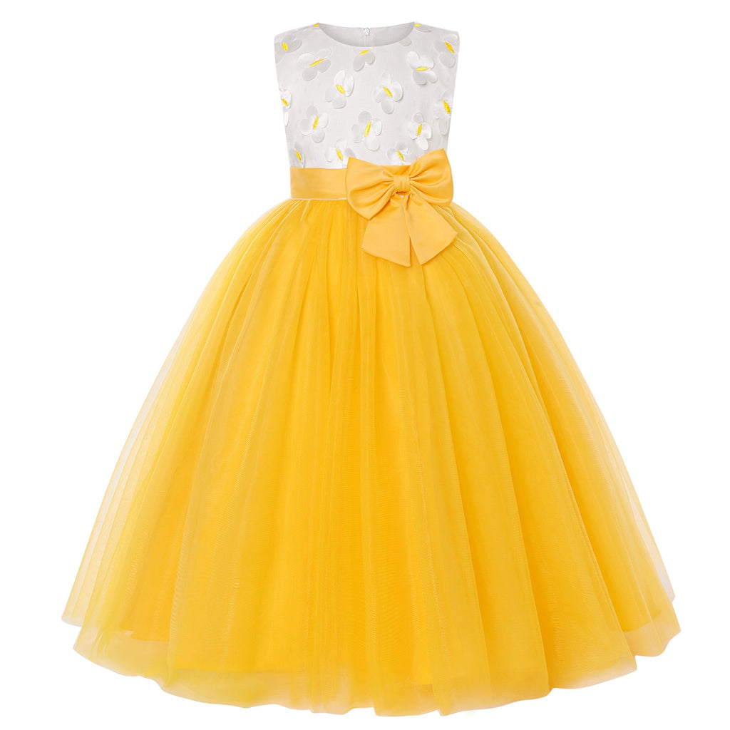 Butterfly Bow Wedding Dresses For Girls - PrettyKid