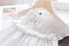 Girls Embroidered Ruffled Princess Skirt Cotton Vest Skirt - PrettyKid