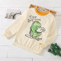 Unisex Dino Surfteam Long Sleeve Top Wholesale Childrens Clothing - PrettyKid