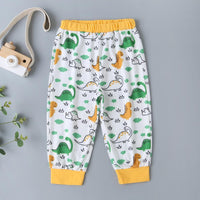 Baby Dinosaur Cartoon Printed Long Sleeve Romper & Pants - PrettyKid