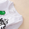 Baby Boys Dinosaur Letter Printed Tops & Bottoms Baby Wholesales - PrettyKid