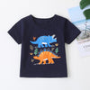 Baby Boys Dinosaur Print Tee & Stripe Shorts - PrettyKid