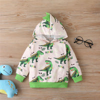 Boys Dinosaur Printed Hooded Top & Pants Wholesale Boys Suits - PrettyKid