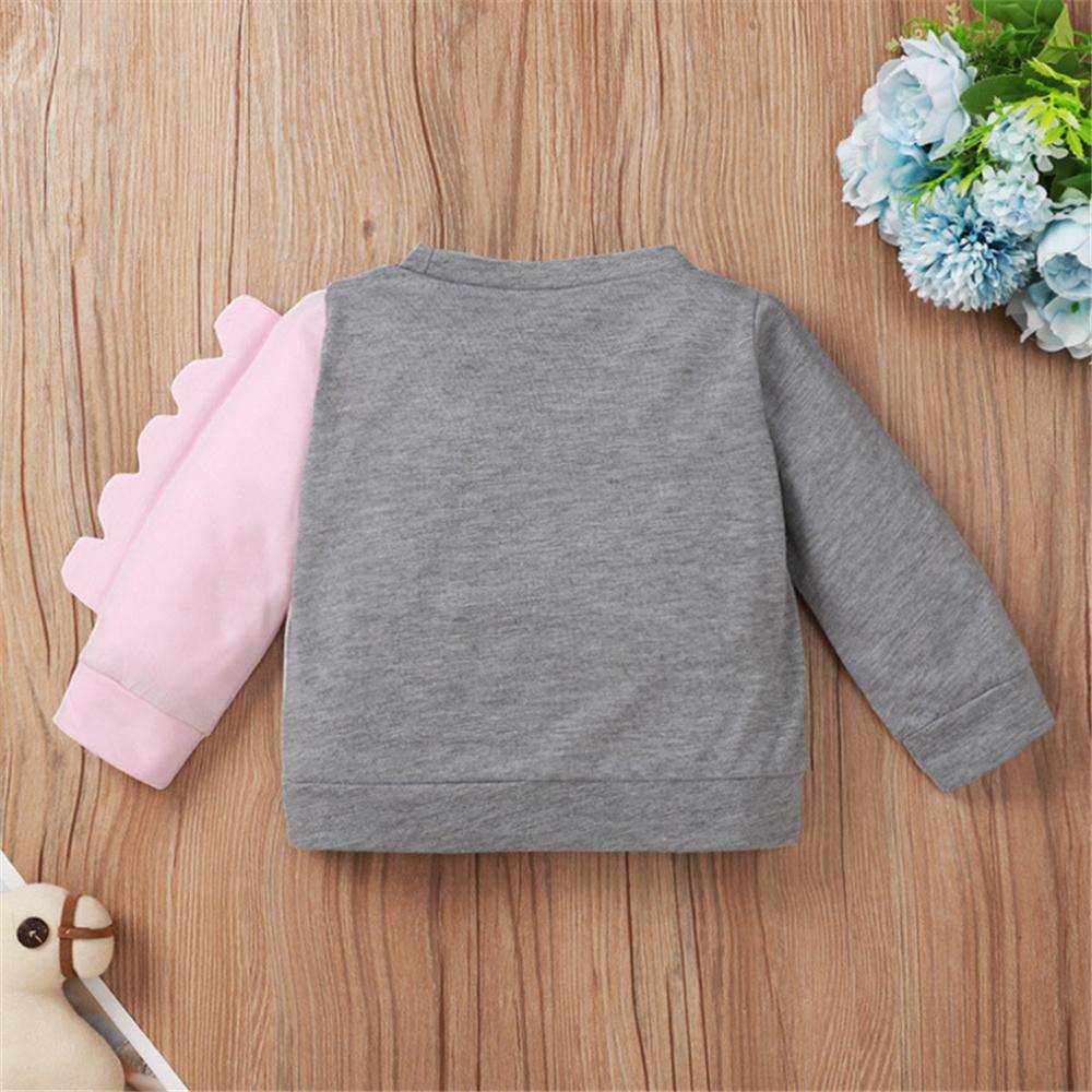 Baby Girls Dinosaur Printed Long Sleeve Top Baby Clothing Suppliers - PrettyKid