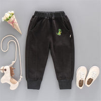 Boys Dinosaur Solid Pocket Pants - PrettyKid