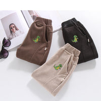 Boys Dinosaur Solid Pocket Pants - PrettyKid