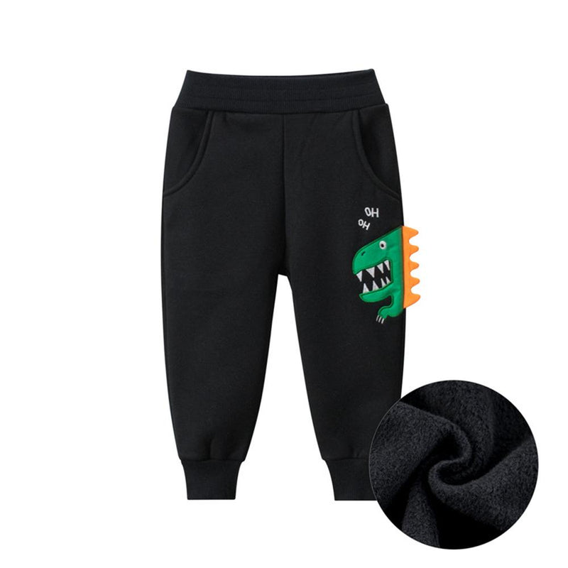 Boys Dinosaur Winter Warm Trousers Boy Clothing Wholesale - PrettyKid