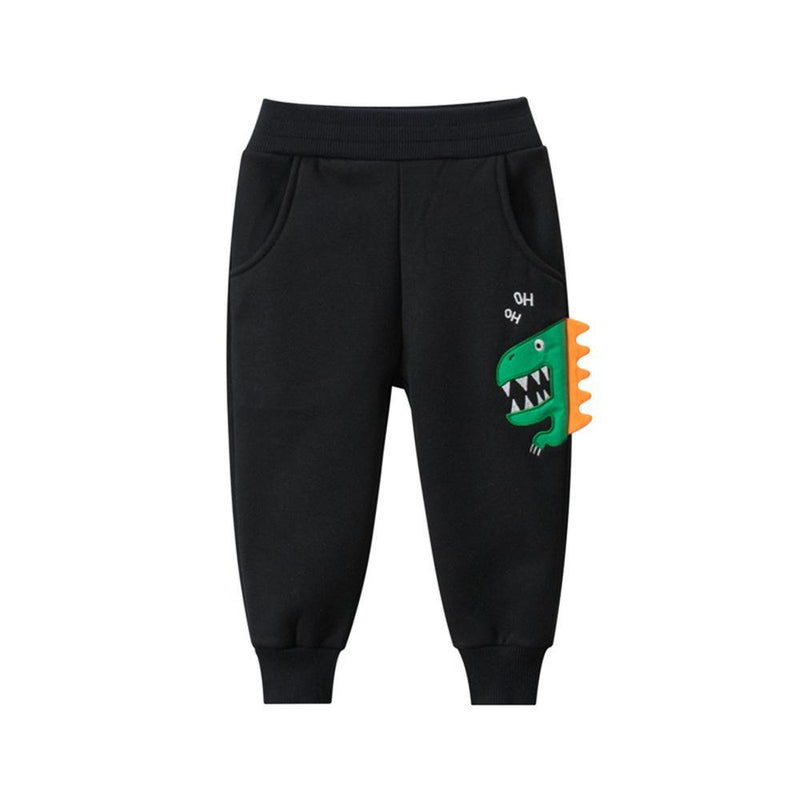 Boys Dinosaur Winter Warm Trousers Boy Clothing Wholesale - PrettyKid