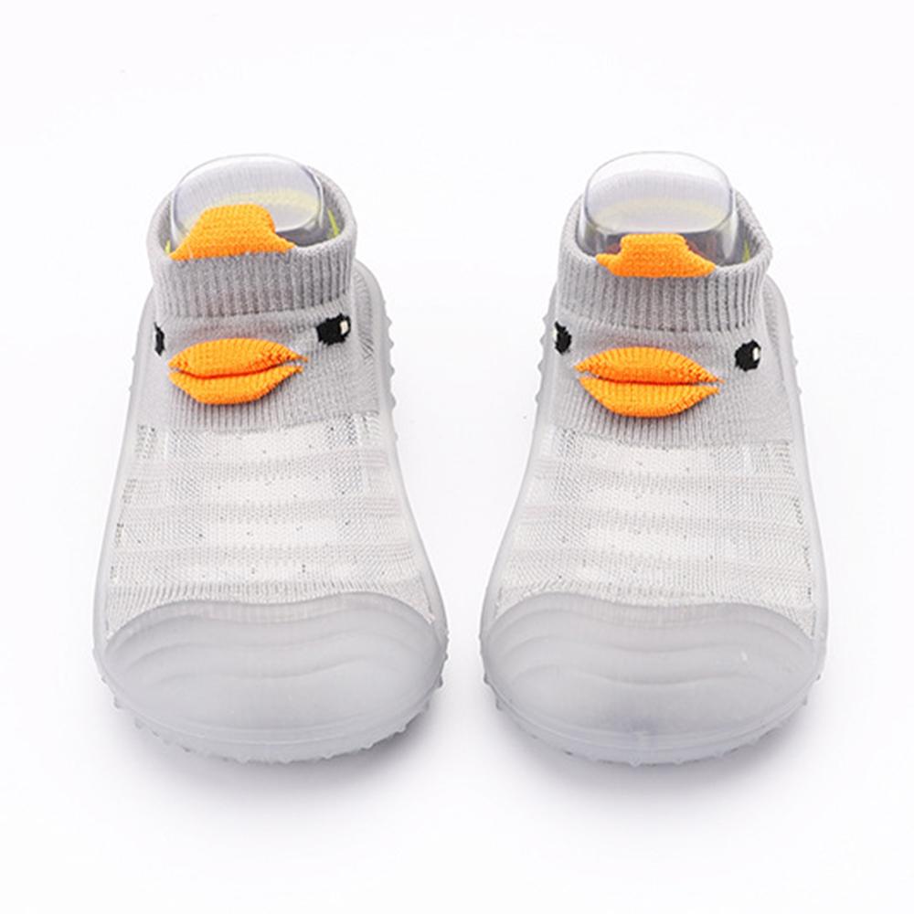 Baby Duck Cartton Stripe Knitted Shoes - PrettyKid