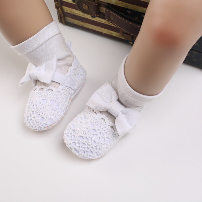 Cotton Shoes With Bow Wholesale Baby Girl Shoes - PrettyKid