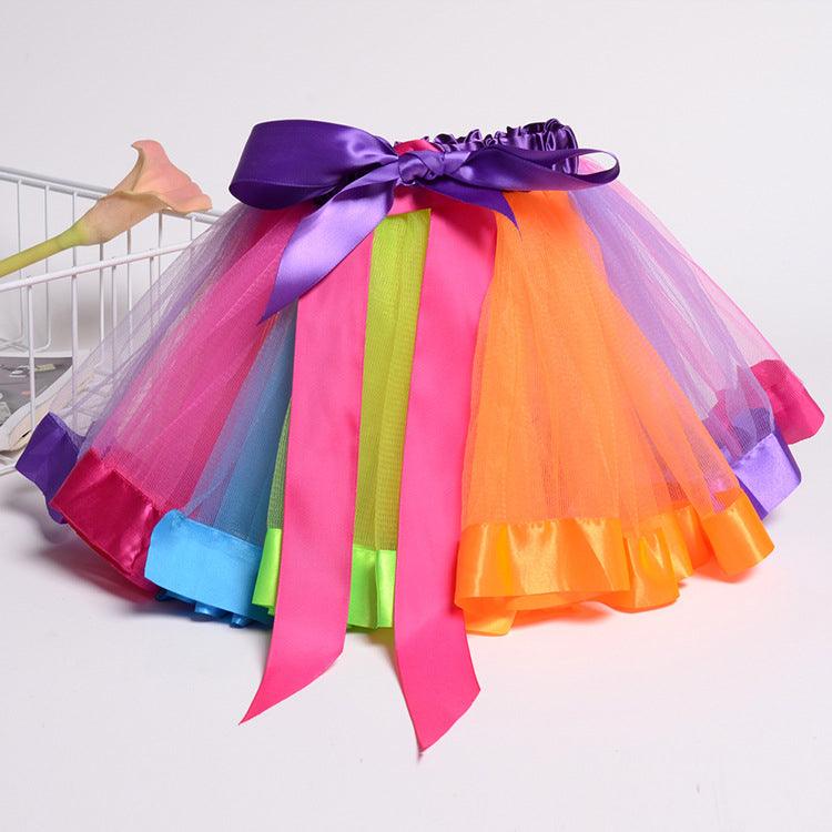 Colorful Mesh Tutu Skirt Wholesale Girls Fashion Clothes - PrettyKid