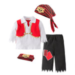 Cosplay Pirate Baby Four Sets Toddler Boy Four Sets Costume - PrettyKid