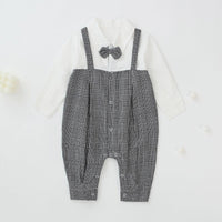 Baby Boy Wholesale Checked Jumpsuit - PrettyKid