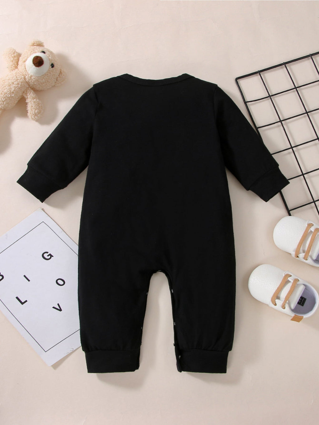 Bear Pattern Long Sleeve Wholesale Baby Onesies - PrettyKid