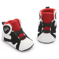 Baby Boys Elastic Band Letter Breathable Sneakers - PrettyKid