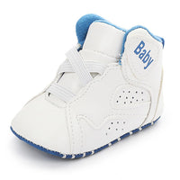 Baby Boys Elastic Band Letter Breathable Sneakers - PrettyKid