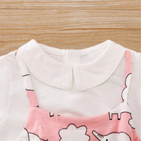 Baby Elegant Cartoon Long Sleeve Jumpsuit - PrettyKid