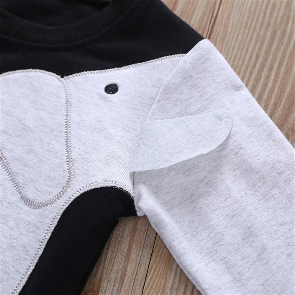 Boys Elephant Long Sleeve Casual Tops - PrettyKid