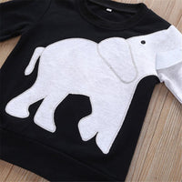 Boys Elephant Long Sleeve Casual Tops - PrettyKid