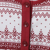 Girls Elk Printed Crew Neck Long Sleeve Dress Wholesale Boutique Girl Clothing - PrettyKid