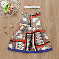 Girls Ethnic Style Sleeveless Dress & Headband Toddler Girls Wholesale - PrettyKid