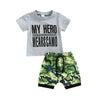 6-18months Baby Sets Top & Camouflage Shorts Suit Children's Clothing Wholesale - PrettyKid