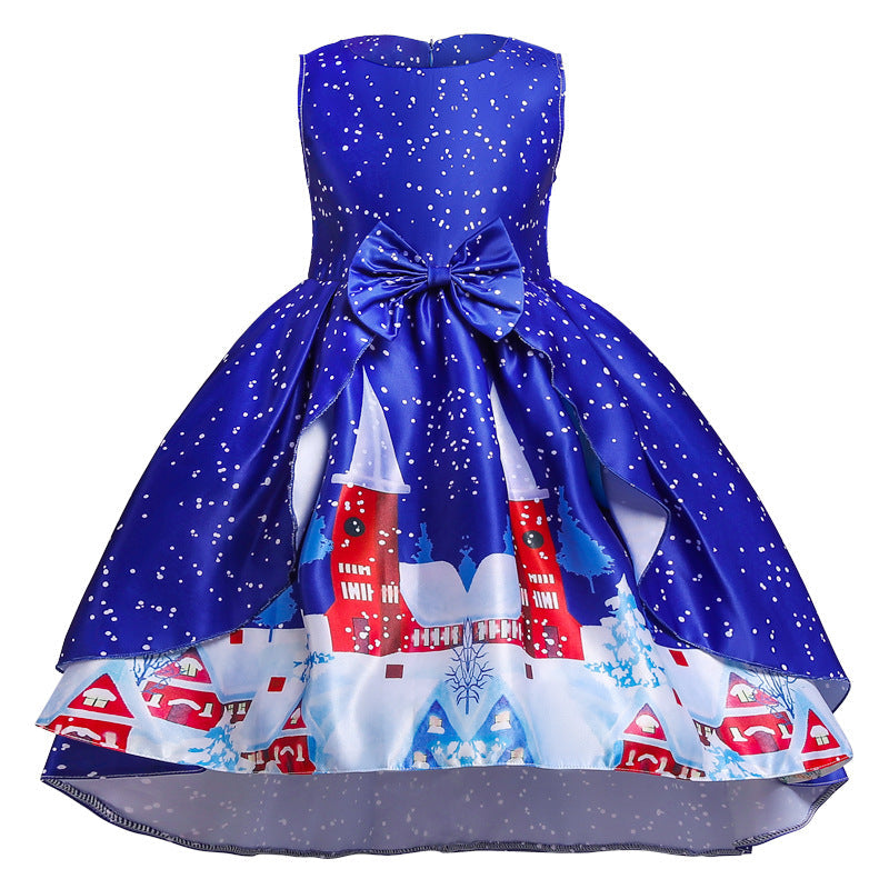 Christmas Sleeveless wholesale Girls Party Dresses - PrettyKid