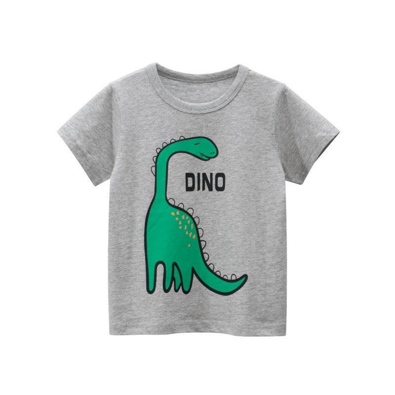 18M-9Y Toddler Boys T-Shirts Dino Print Wholesale Little Boys Clothes - PrettyKid