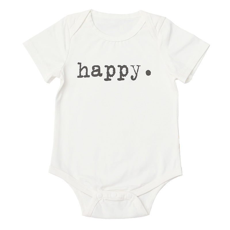 0-18months Baby Onesies Ins Hot Short-Sleeved Romper Summer Newborn Baby Cute All-Match One-Piece Clothes - PrettyKid