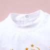 Baby Girls First New Year Printed Long Sleeve Romper & Headband Baby Clothing In Bulk - PrettyKid