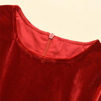 Girls Flare Sleeve Solid Color Casual Dress Girls Wholesale Clothes - PrettyKid