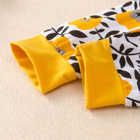 Girls Floral Hooded Letter Printed Top & Pants Kids Wholesale Clothing - PrettyKid