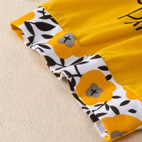 Girls Floral Hooded Letter Printed Top & Pants Kids Wholesale Clothing - PrettyKid