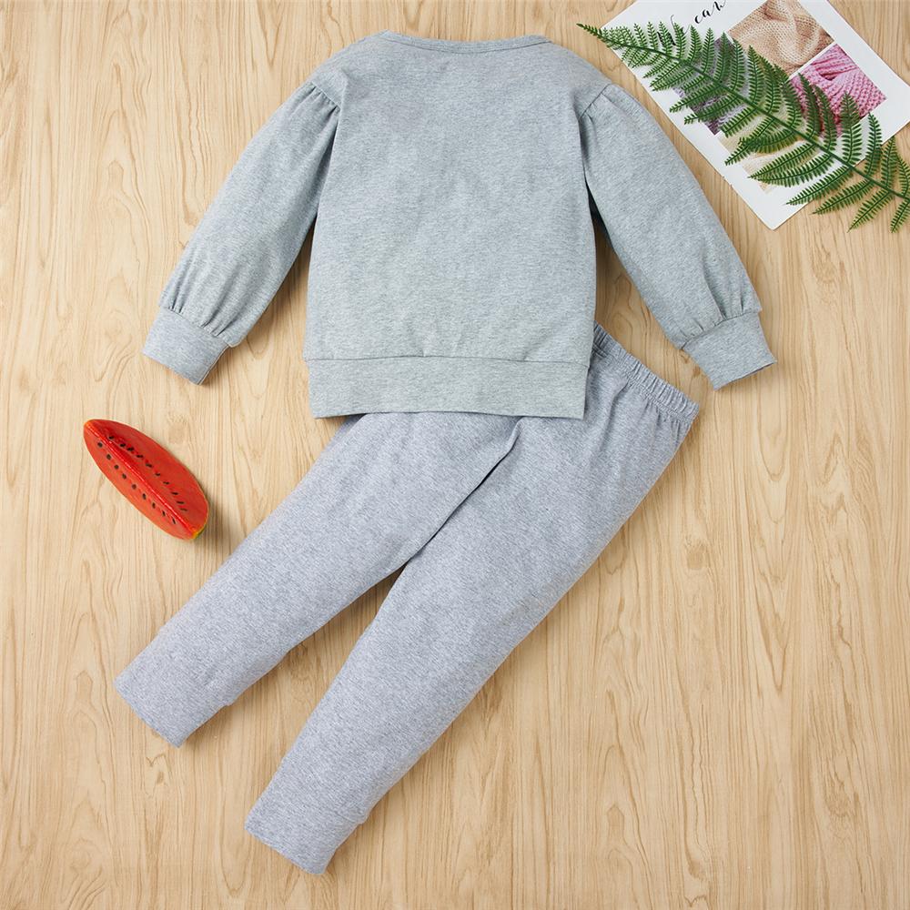 Girls Floral Long Sleeve Crew Neck Casual Tracksuit Girls Wholesale - PrettyKid