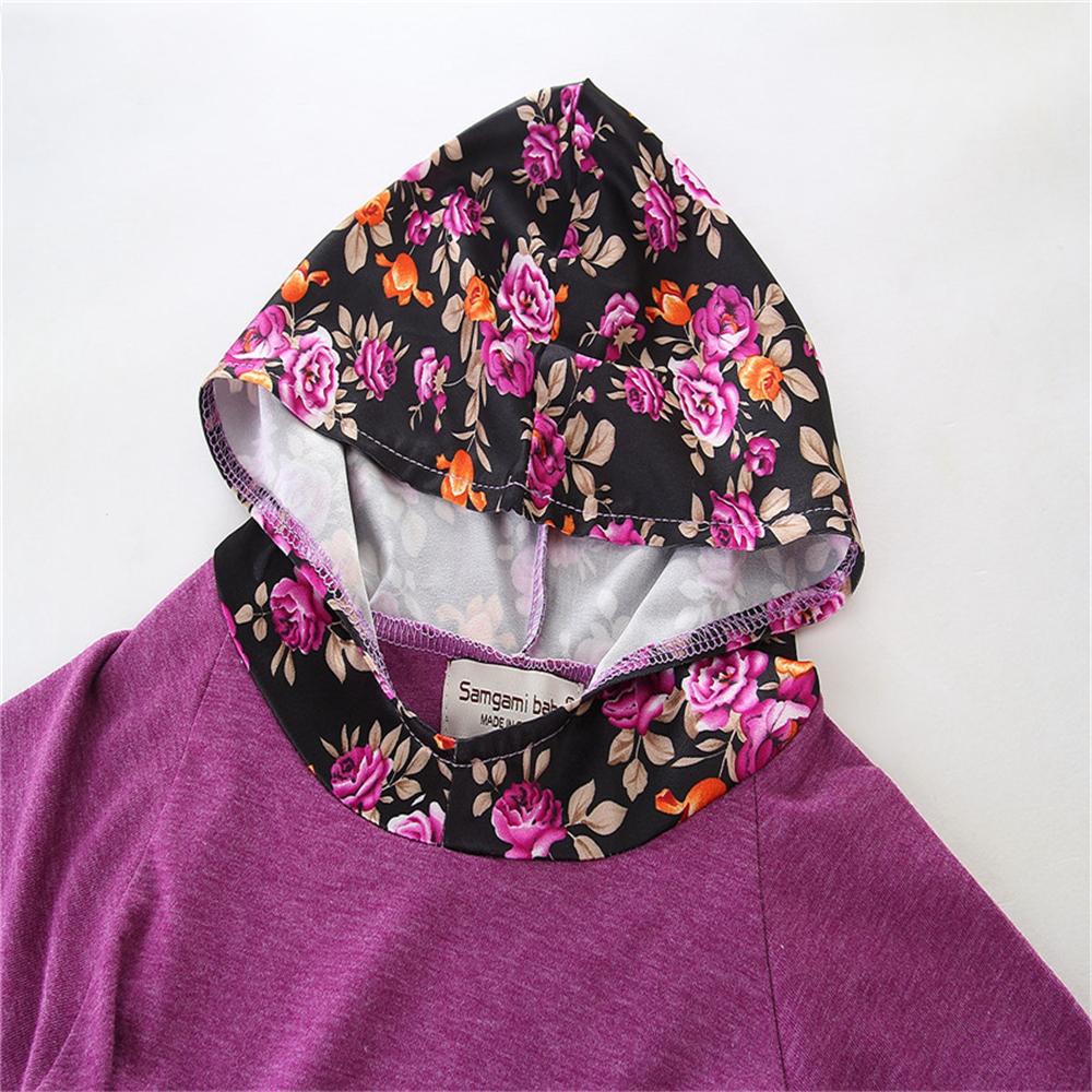 Girls Floral Long Sleeve Hooded Top & Pants Newborn Baby Girl Gowns - PrettyKid