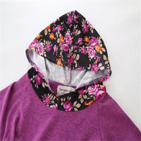 Girls Floral Long Sleeve Hooded Top & Pants Newborn Baby Girl Gowns - PrettyKid
