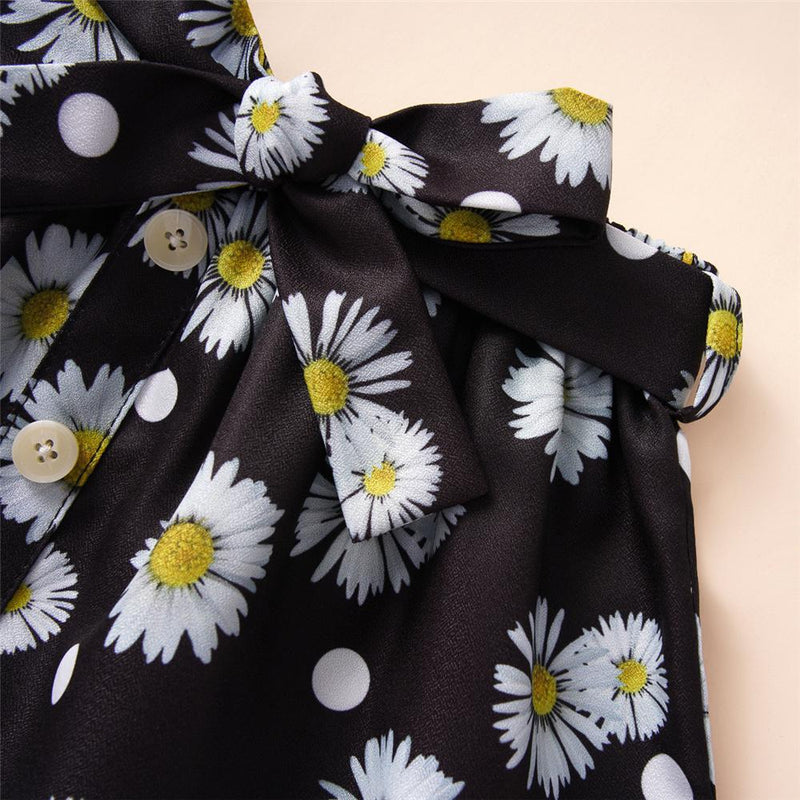 Girls Floral Printed Belt Skirt Baby Girl Boutique clothes Wholesale - PrettyKid