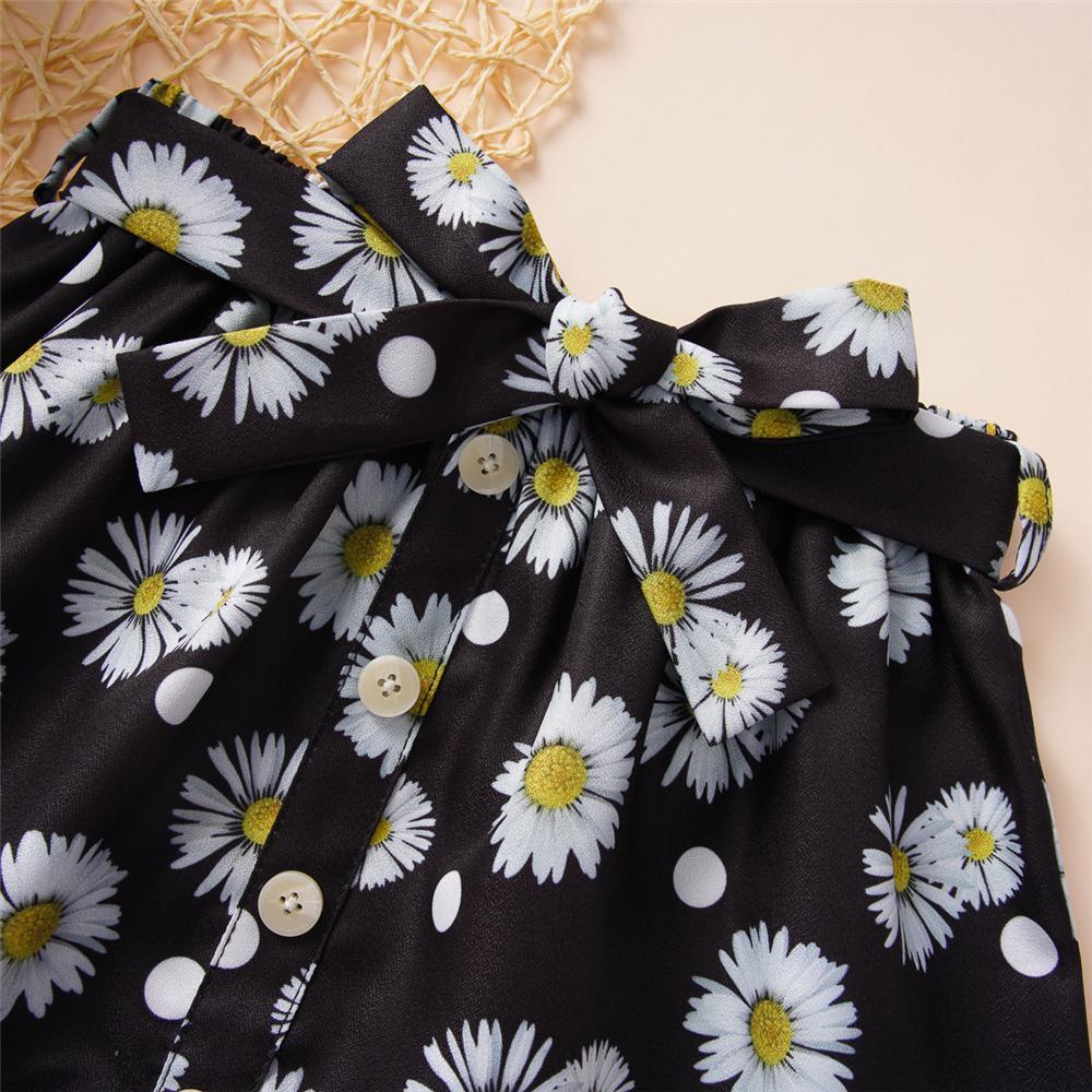 Girls Floral Printed Belt Skirt Baby Girl Boutique clothes Wholesale - PrettyKid