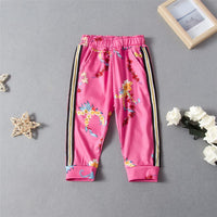Girls Floral Printed Bow Decor Sleeveless Top & Trousers Wholesale Girls - PrettyKid