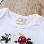 Baby Girls Floral Printed Daddys Girl Short Sleeve Romper Buy Baby clothing Wholesale - PrettyKid