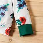Baby Girls Floral Printed Hooded Long Sleeve Top & Pants Wholesale Baby - PrettyKid