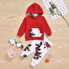 Baby Girls Floral Printed Hooded Top & Pants Baby Wholesale Clothing - PrettyKid