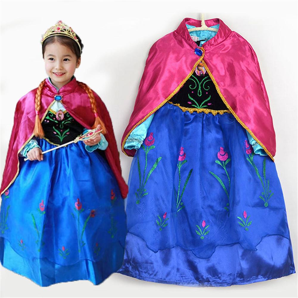 Girls Floral Printed Long Sleeve Princess Dress & Cloak - PrettyKid