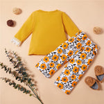 Girls Floral Printed Long Sleeve Top & Trousers Girls Clothing Wholesale - PrettyKid