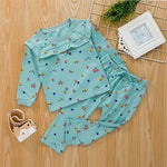 Girls Floral Printed Long Sleeve Top & Trousers Wholesale Girl Clothing - PrettyKid