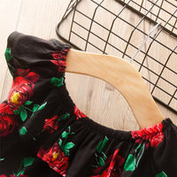 Girls Floral Printed Sleeveless Shorts & Denim Shorts Girls Clothing Wholesale - PrettyKid