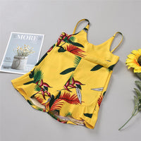 Girls Floral Printed Sleeveless Summer Jumpsuit Baby Clothes Wholesale Suppliers - PrettyKid