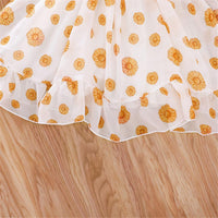 Girls Floral Printed Sweet Suspender Dress Wholesale Little Girl Dresses - PrettyKid