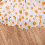 Girls Floral Printed Sweet Suspender Dress Wholesale Little Girl Dresses - PrettyKid